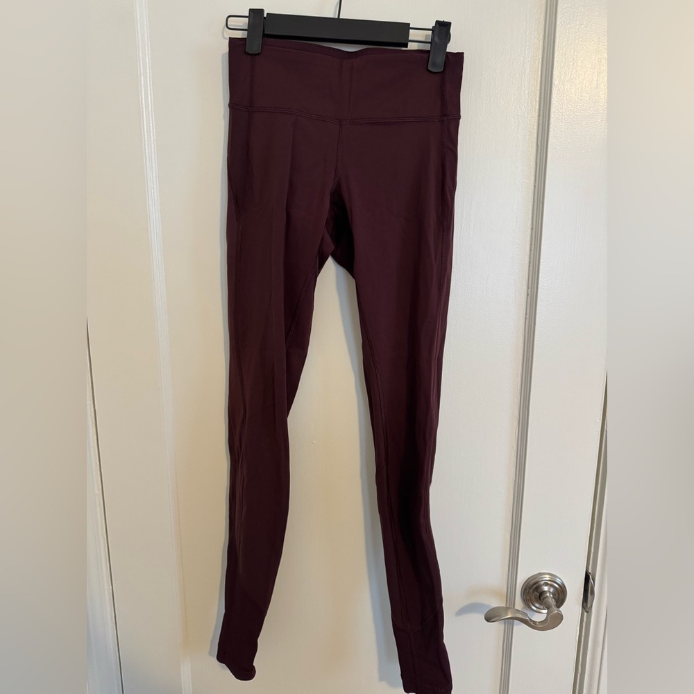 Lululemon Athletica Dark Maroon leggings